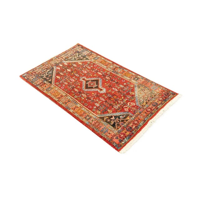 Rug from the 1960s. Wonderful floor with a floral pattern in light blue, cream, pink, white, blue, beige and red tones....