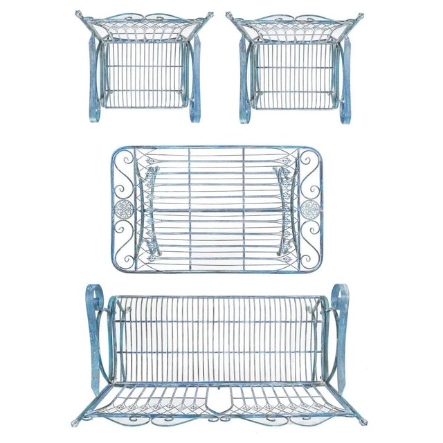 2020s Leah 4 Piece Set - Mossy Blue For Sale - Image 5 of 7