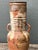 Tan Vintage Original Studio Pottery Ribbed Vase For Sale - Image 8 of 13