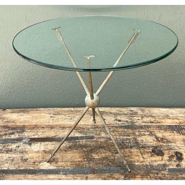 Vintage Arrow Motif Tripod Table For Sale - Image 4 of 18