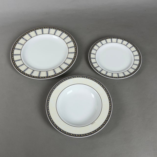 Vintage Porcelain Dinnerware Set from Pierre Cardin, 1990s, Set of 41 For Sale - Image 6 of 13