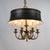 French 1960s Spanish Louis XVI Style Hunter Green Bouillotte 6-Light Chandelier For Sale - Image 3 of 16