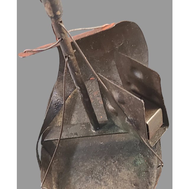 Metal Antique Metal Viking Ship Ashtray Cigar Boat Smoke Stand Match Holder Nautical Germany For Sale - Image 7 of 11