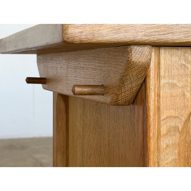 Wood Danish Oak Sideboard by Henning Kjærnulf, 1960s For Sale - Image 7 of 11