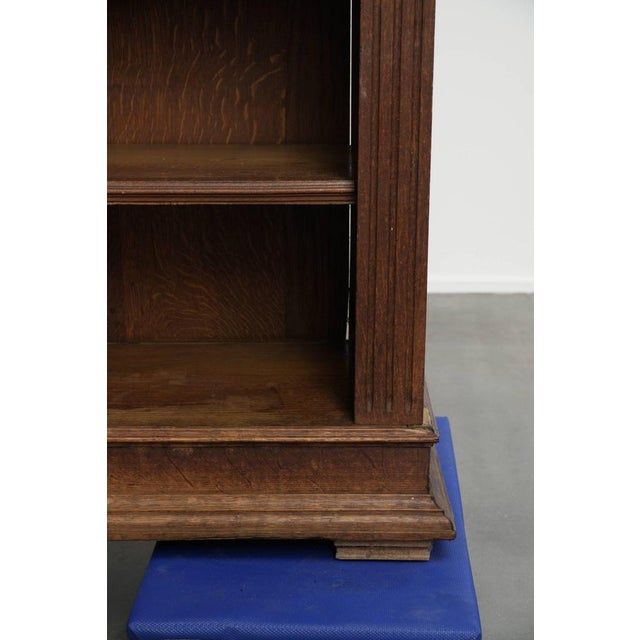 Brown Antique Early 20th century Dutch Oak Bookcase For Sale - Image 8 of 10