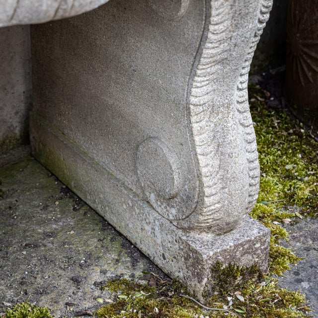 Antique-Patinated Stone Wall Fountain For Sale - Image 6 of 7