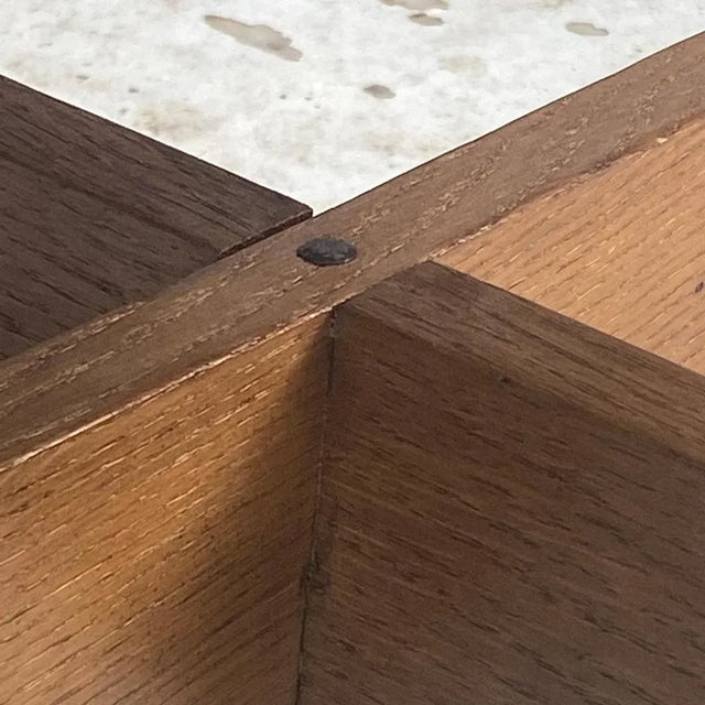 Low Oak Table, France, 1960s For Sale - Image 4 of 13