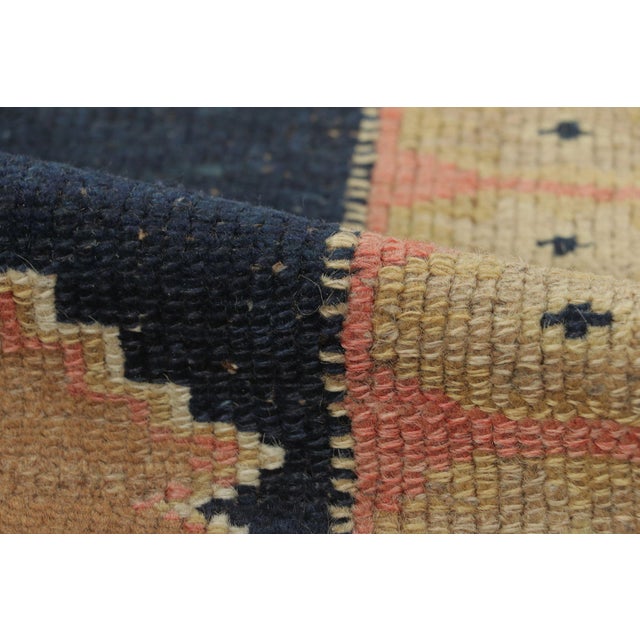 Antique Kurdish Rug With Beige & Pink Medallions & Multiple Borders - Rug & Kilim For Sale In New York - Image 6 of 7