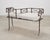 Neoclassical 20th C. French Neoclassical Iron Tête-À-Tête Garden Bench For Sale - Image 3 of 18