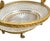 Vintage Cut Crystal & Brass Duck Centerpiece Bowl Elegant vintage oval cut crystal bowl set within an ornate brass-tone...