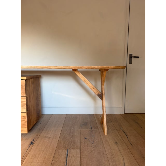 Vintage Oak Live Edge Desk, 2010s For Sale - Image 11 of 12