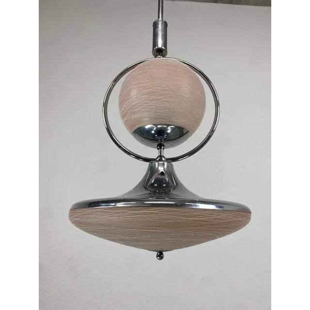 Functionalist Pink Pendant, 1930s For Sale - Image 4 of 9