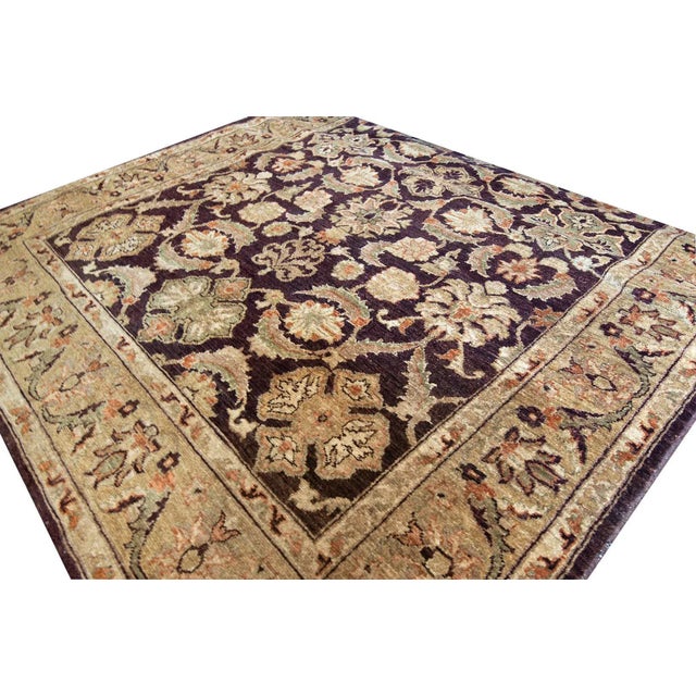 MANSOUR Mansour Handwoven Agra Rug - 5'10" X 8'7" For Sale - Image 4 of 4