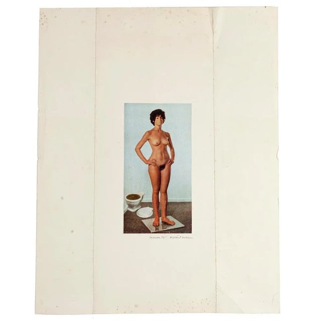 Modern Sergio Barletta, Nude, Original Collage, 1975 For Sale - Image 3 of 3