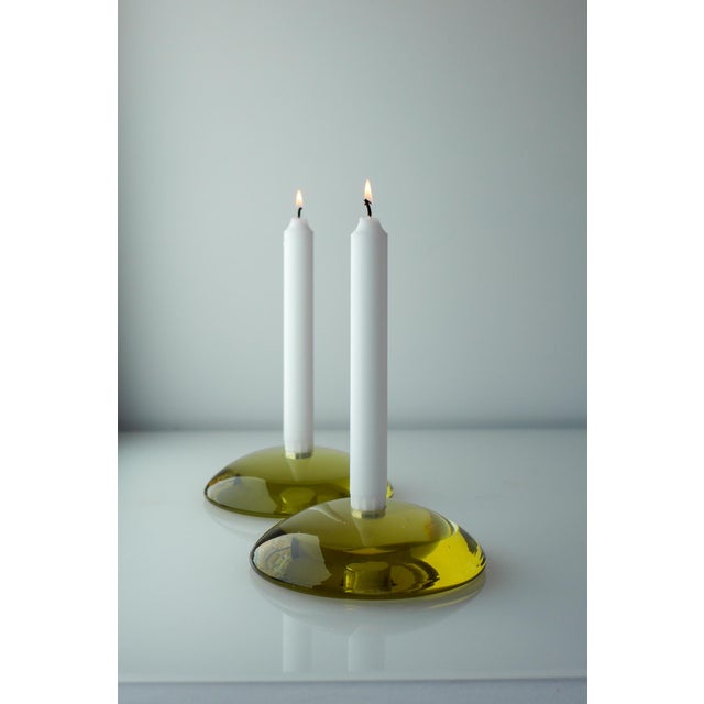Glass Glass Candleholders by Anne Nilsson for Kosta, 2000s, Set of 2 For Sale - Image 7 of 18