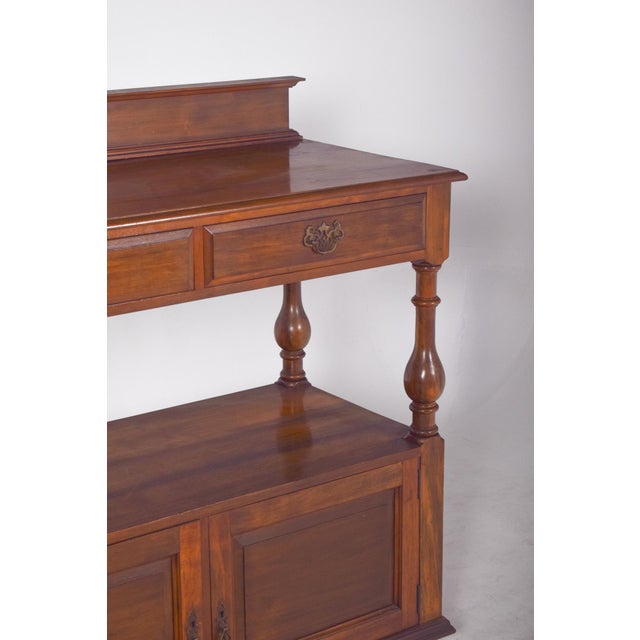 English Dumbwaiter with Tall Back For Sale - Image 4 of 12