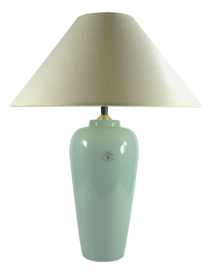 Celadon Ceramic Table Lamp from Velsen Keramiek, 1980s