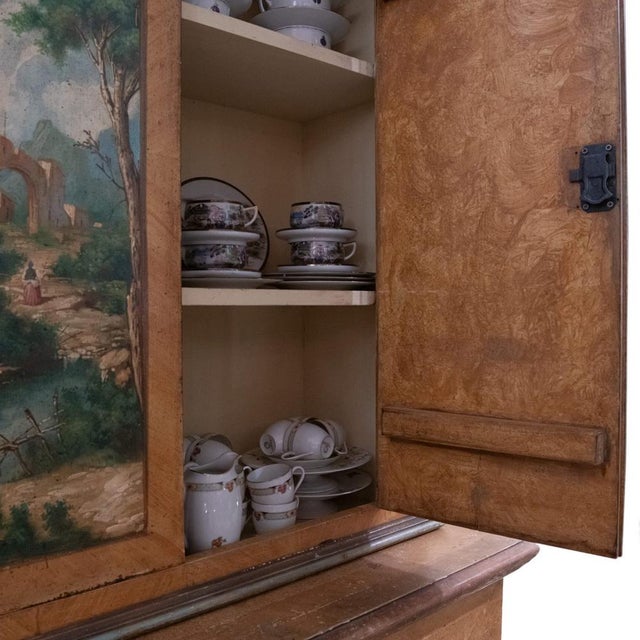 Italian Painted Cupboard in Pine For Sale - Image 5 of 7