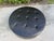 Animal Skin Poltrona Frau Cubo D120 Black Pelle Leather Round Ottoman on Casters For Sale - Image 7 of 12