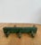 Wood Antique Rustic Wooden Peg Hook Strip in Green For Sale - Image 7 of 8