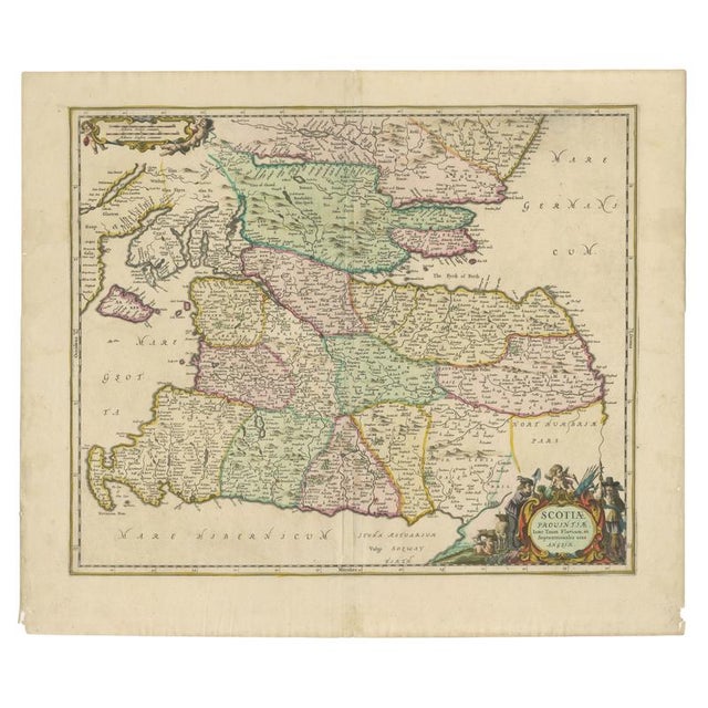 The Provinces of Scotland Map, 1660 For Sale - Image 10 of 10