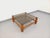 Vintage Square Italian Coffee Table in Wood and Smoked Glass from Fontana Arte, 1960s For Sale - Image 12 of 16