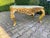Wood 1980s Artisan Louis XVI Gold Beech Marble Coffee Table For Sale - Image 7 of 11