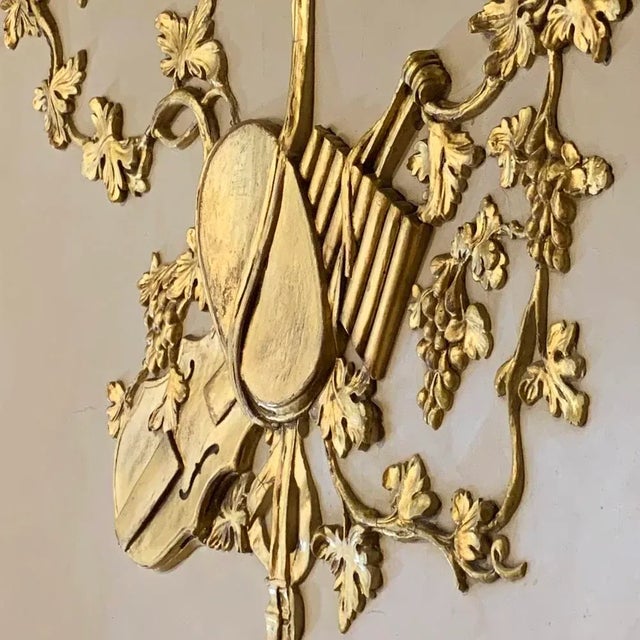 Beige 19th Century French Louis XIV Painted Trumeau For Sale - Image 8 of 12