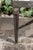 French 1930s Steel Bench with Out-Scrolling Arms, Tapered Legs and Toile Fabric For Sale - Image 9 of 12