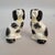 Ceramic Pair of Antique English Staffordshire Dogs With Sponge Decoration, C. 1840–1860 For Sale - Image 7 of 9