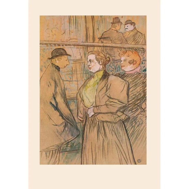 Rare 1950s Henri De Toulouse-Lautrec "At the Moulin Rouge", First Edition Lithograph For Sale In Dallas - Image 6 of 8
