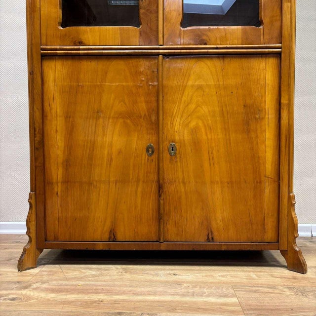 Antique Display Cabinet in Cherry, 1830s For Sale - Image 16 of 17