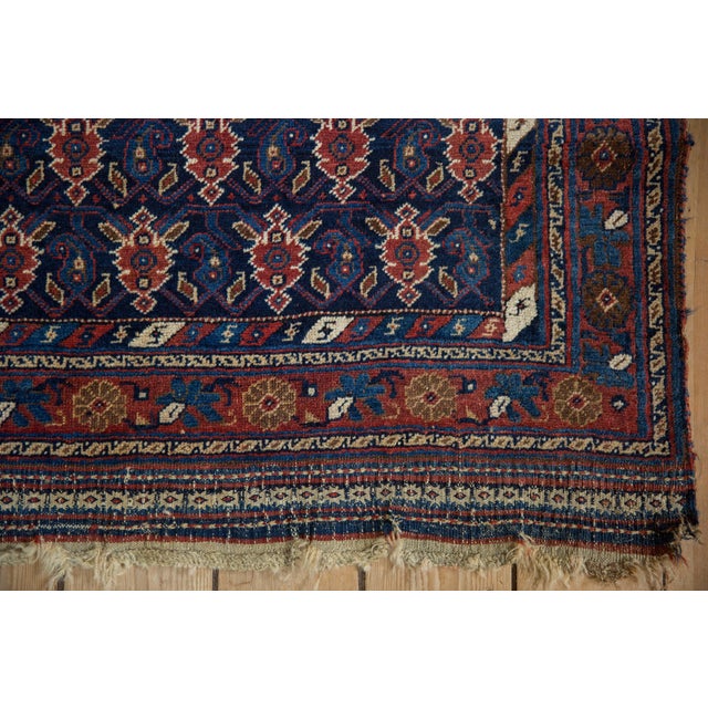 Navy Blue Antique Afshar Rug - 3'11" x 5'5" For Sale - Image 8 of 9