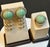 Mid 20th Century Vintage Natural Jade Earring & Ring Set + Natural Pearls, 14 K Yellow Gold 48 Gm For Sale - Image 5 of 18