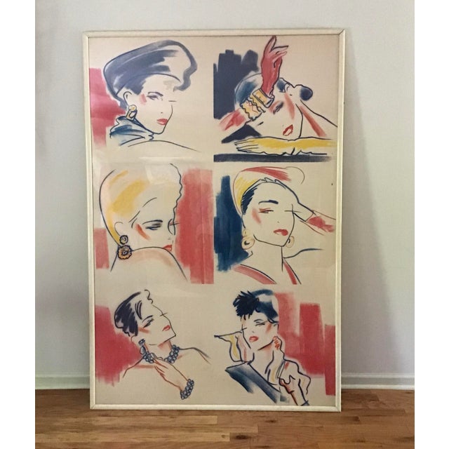 Original Mid Century Modern Fashion Design Wall Art Collage Chairish