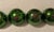 Four (4) Green Kugel Ornaments (Authentic Mercury Glass, Late 19th–Early 20th Century) Heavy weight • Brass caps with...