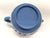 Vintage Mid Century 1960s Wedgwood Jasperware Sacrifice Teapot Elegant Wedgwood Blue Jasperware teapot featuring crisp...