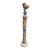 Marc Zimmerman "Long Face Totem Sculpture 1" Glazed Ceramic, 65 Inches Tall, Elongated Face, Earth Tones, Blue Accents, Contemporary Art West Coast For Sale