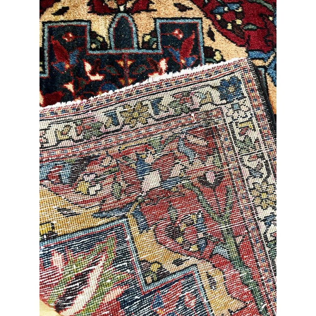 Textile Antique Feraghan Sarouk Rug For Sale - Image 7 of 8