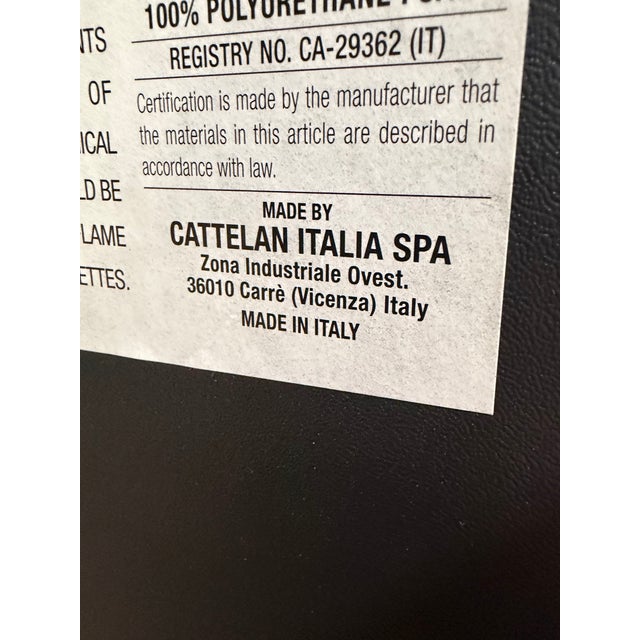 Catellan Italia Glass Dining Table With Six Chairs For Sale - Image 11 of 11