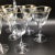 Fostoria "Golden Lace" Water Goblets - Set of 7 For Sale - Image 11 of 12