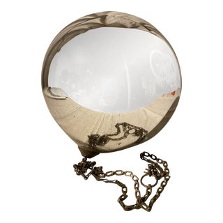 Large Mercury Glass Kugel Ornament Witches or Butler’s Ball For Sale