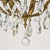 Late 20th Century Vintage Brass and Crystal Chandelier 5 Light Baroque Rococo Revival Made in Sweden For Sale - Image 5 of 18