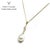 Diamond South Sea Pearl Necklace 14k Gold Italy Certified For Sale - Image 4 of 7