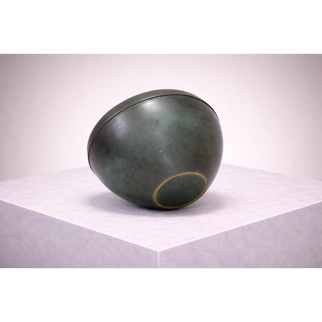 Swedish Art Deco Bronze Vase from Nordiska Juvelaktiebolaget, 1930s For Sale - Image 4 of 5