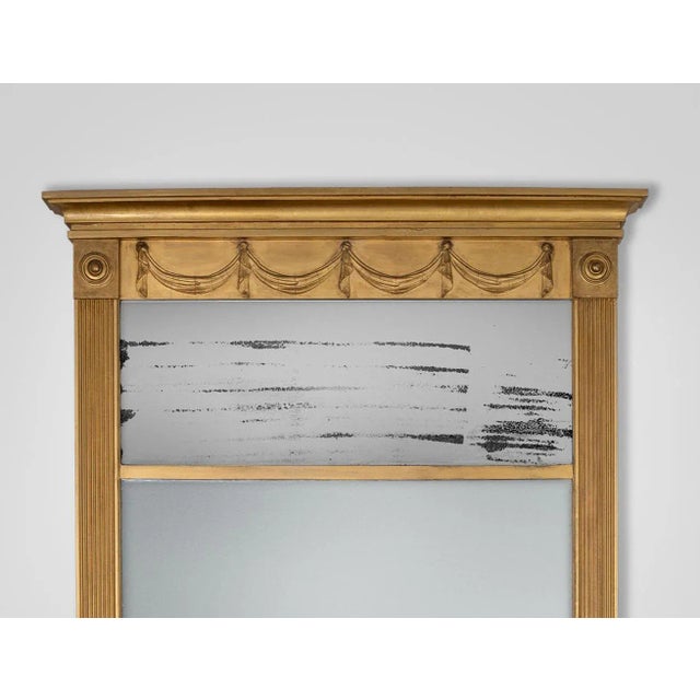 Early 19th Century American Federal Gilded Pier Mirror For Sale - Image 5 of 9