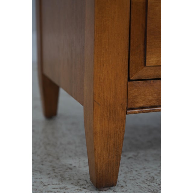 Pair Ethan Allen Country Colors Maple 4 Drawer Nightstands For Sale - Image 9 of 17