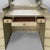 Beige Art Deco Italian Makeup Console with Mirror and Stool in Wood, 1930s, Set of 2 For Sale - Image 8 of 18