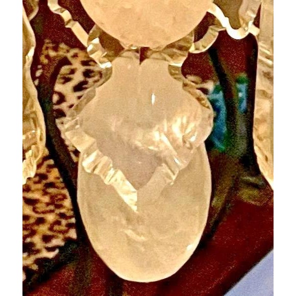 Late 19th Century French Gilded Bronze Quartz Rock Crystal 6-Light Chandelier For Sale - Image 10 of 10