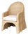 Wicker Drapery Ghost Armchairs For Sale